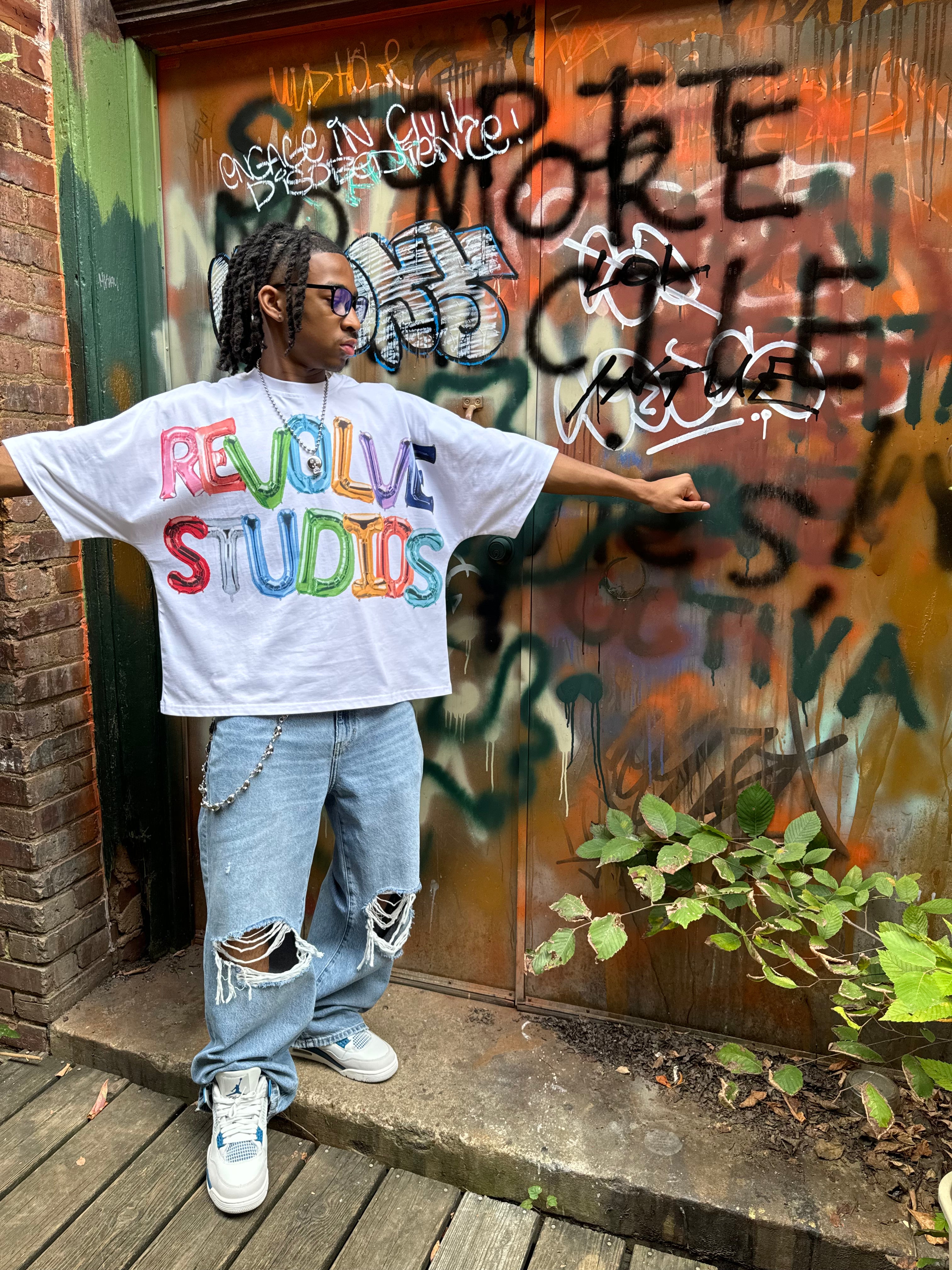 WHITE “BALLON” TEE