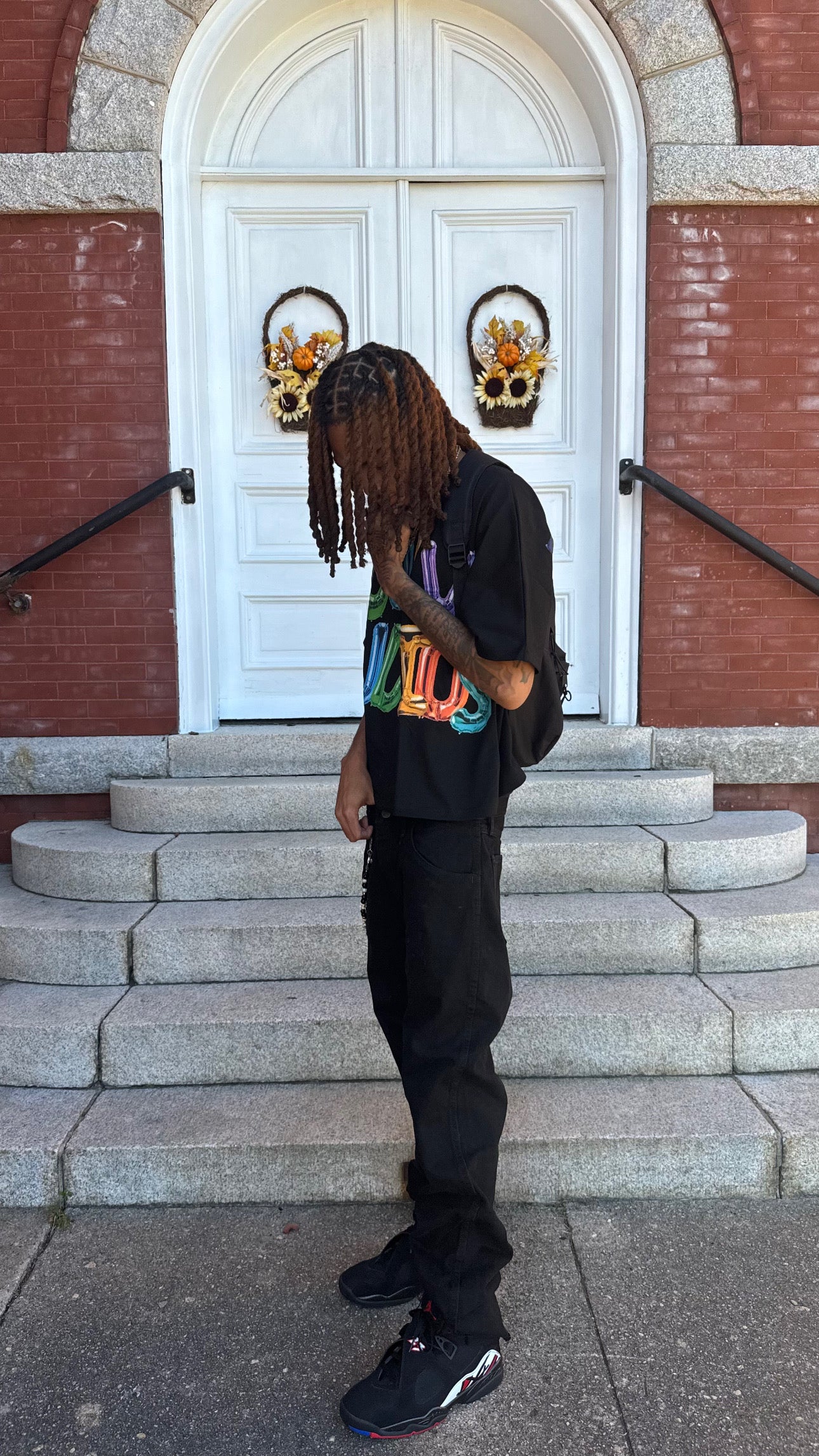 BLACK “BALLON” TEE