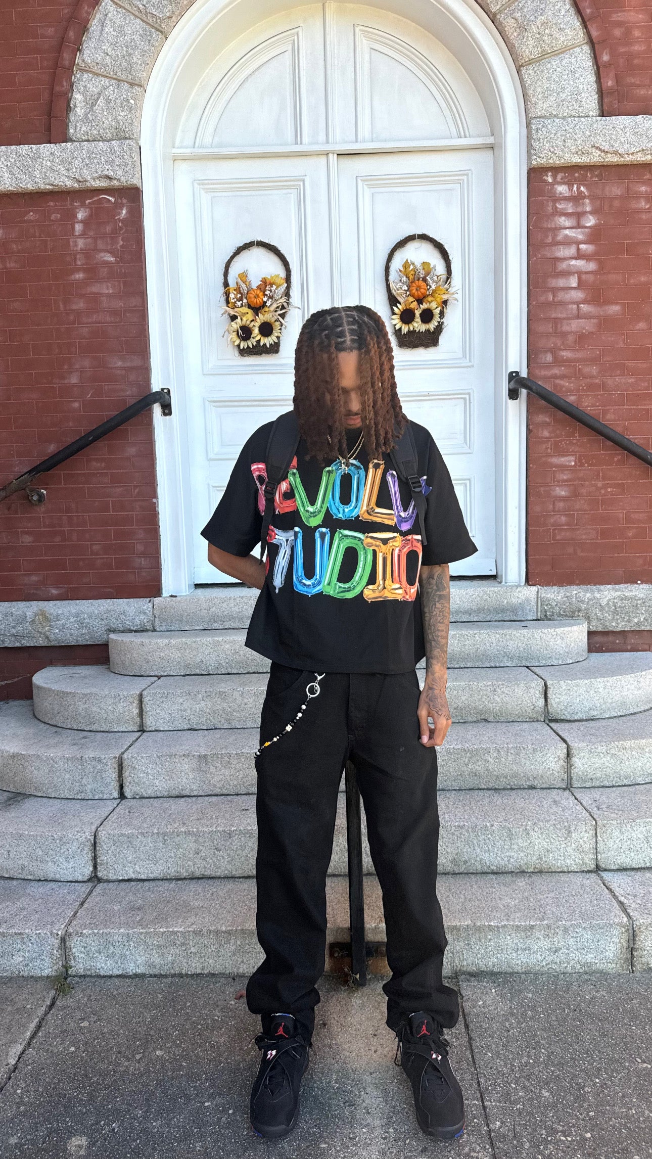 BLACK “BALLON” TEE