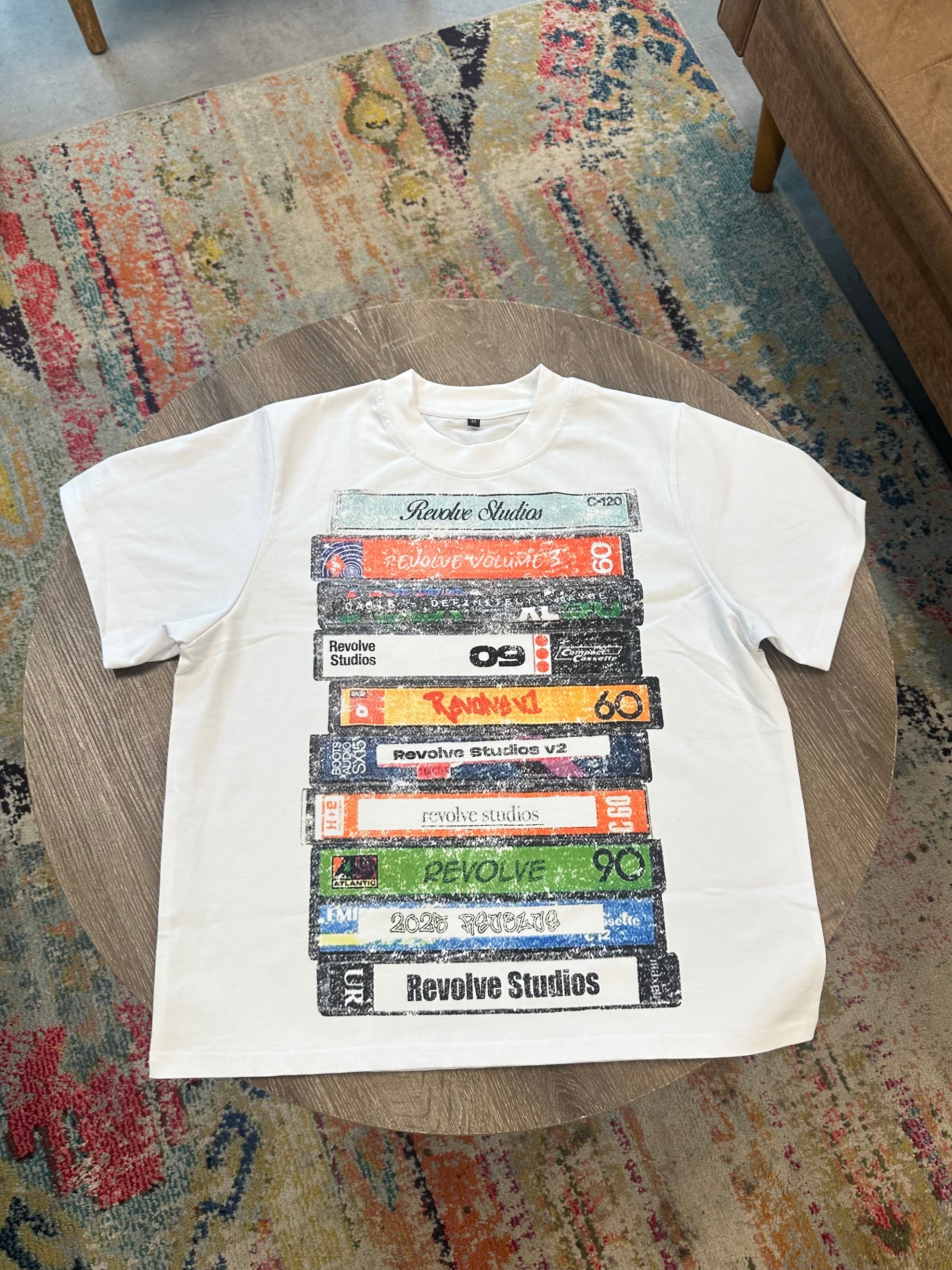 WHITE “VIDEO TAPE” TEE